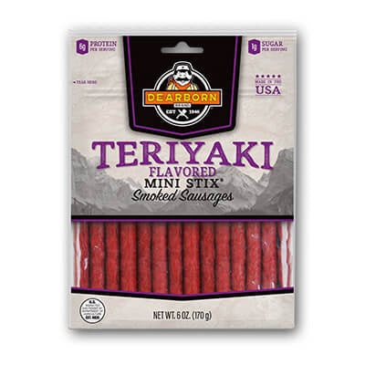 Dearborn Teriyaki Meat Stix Mini 4" 6oz