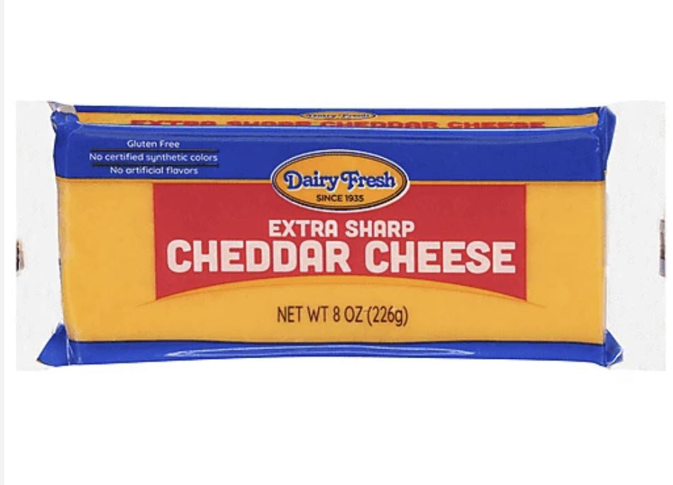 Dairy Fresh Extra Sharp Cheddar Cheese Bar 8oz