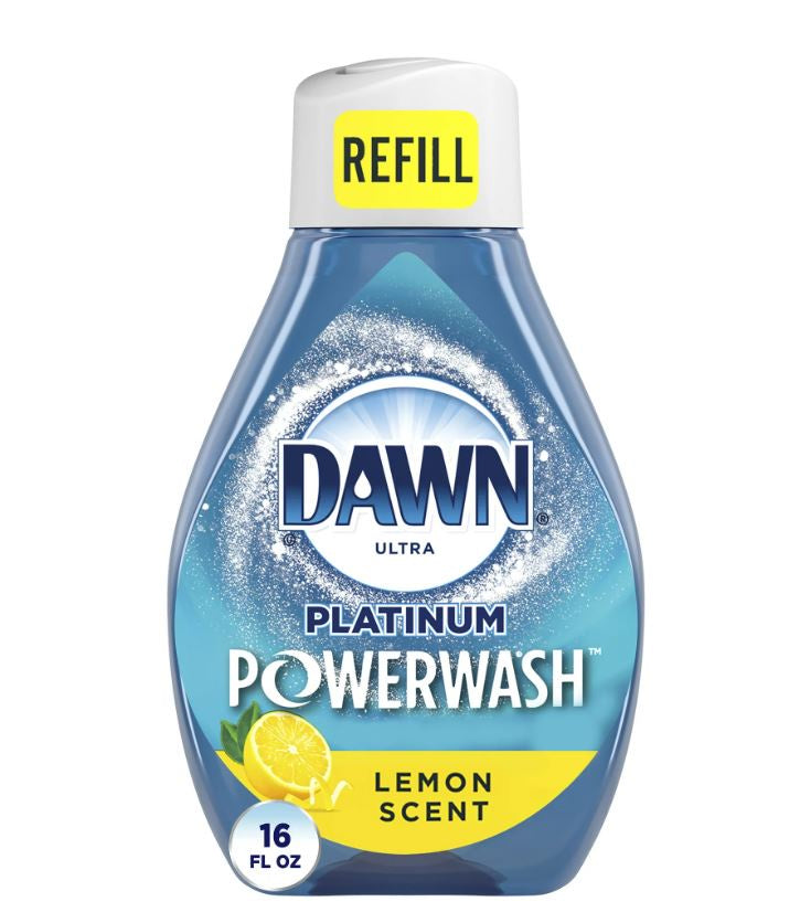 Dawn Platinum Powerwash Dish Spray Lemon Scent 16oz Refill