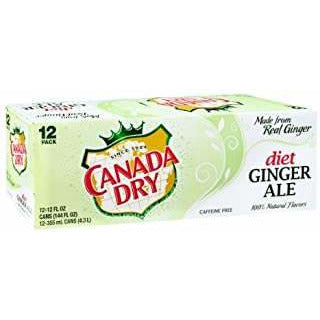 Canada Dry Soda Diet Ginger Ale 12ct/12oz(Deposit Incl.)