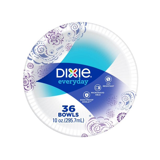 Dixie Heavy Duty Paper Bowl 10oz/36ct