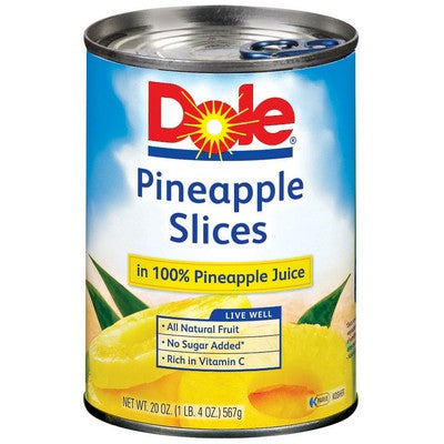 Dole Canned Pineapple Sliced 20oz