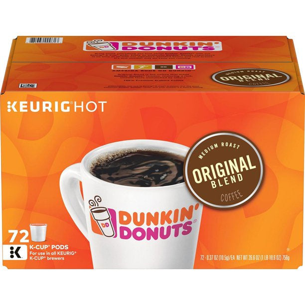 BIZ Dunkin Donuts Original Blend 72 Count