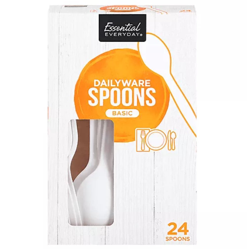 Essential Everyday Plastic Spoons 48ct