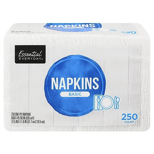 Essential Everyday Basic Napkins White/250ct