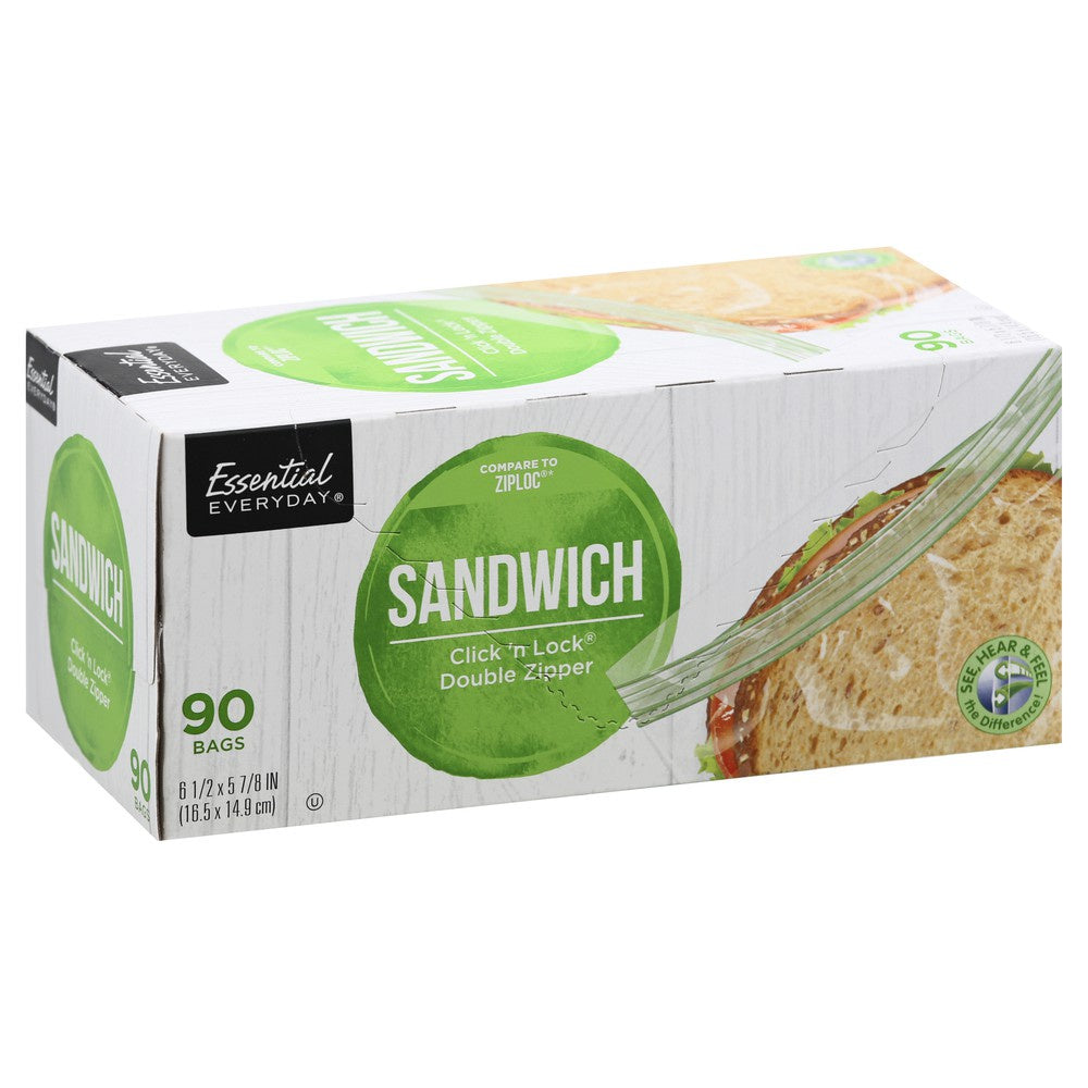 Essential Everyday Sandwich Bags 90ct