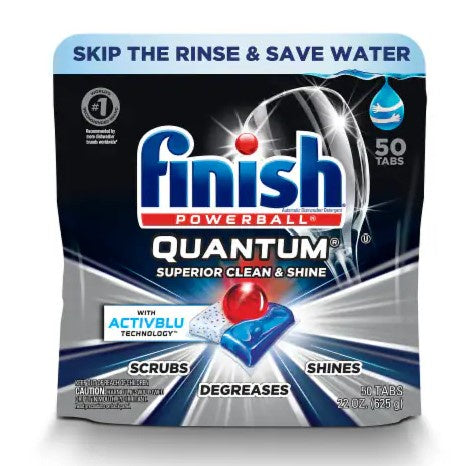 Finish Powerball Quantum Dishwasher Tabs 50ct