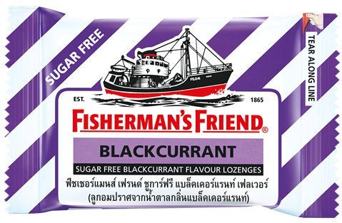 Fisherman's Friend Blackcurrant Flavour Lozenges Sugar Free Candy 25g