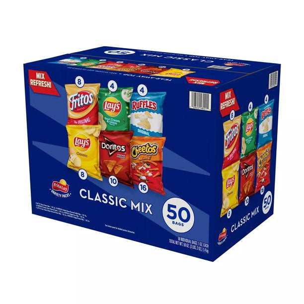 BIZ Frito-Lay Classic Mix Variety Pack (50 pk)