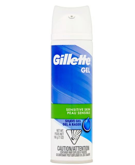 Gillette Sensitive Shave Gel with Aloe & Shea Butter 7oz