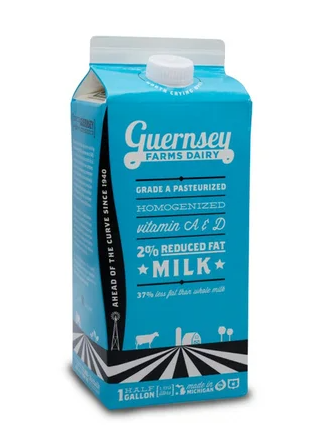 Guernsey 2% Milk 1/2gal