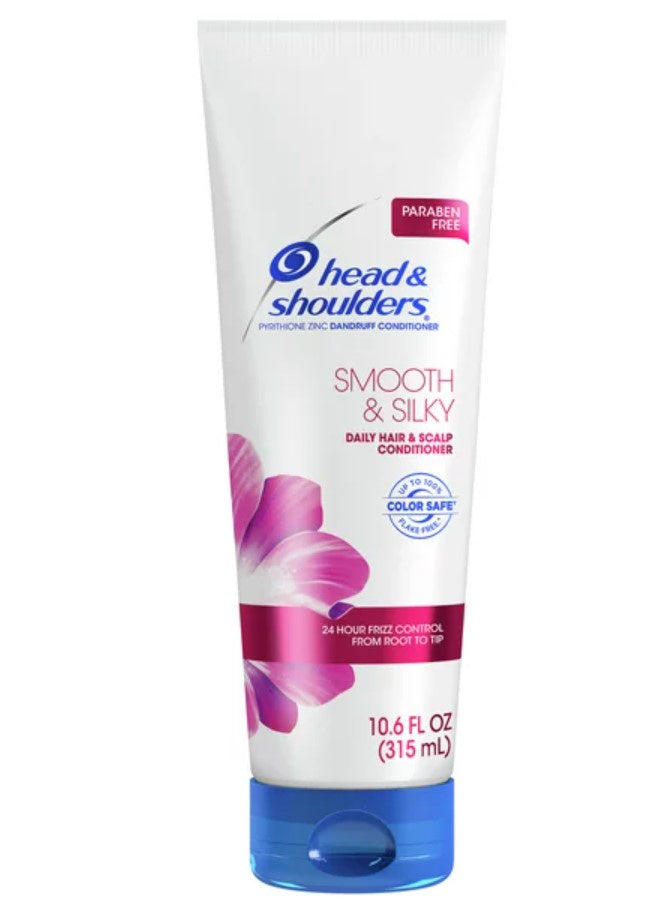 Head & Shoulders Smooth & Silky Daily Hair and Scalp Anti-Dandruff Conditioner 10.6 oz