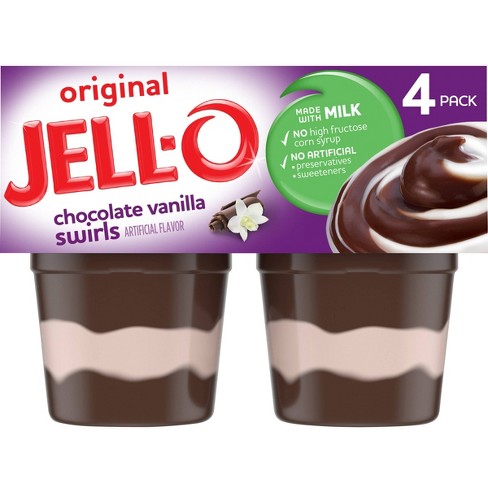 Jello Chocolate VanillaSwirls4ct/15.5oz