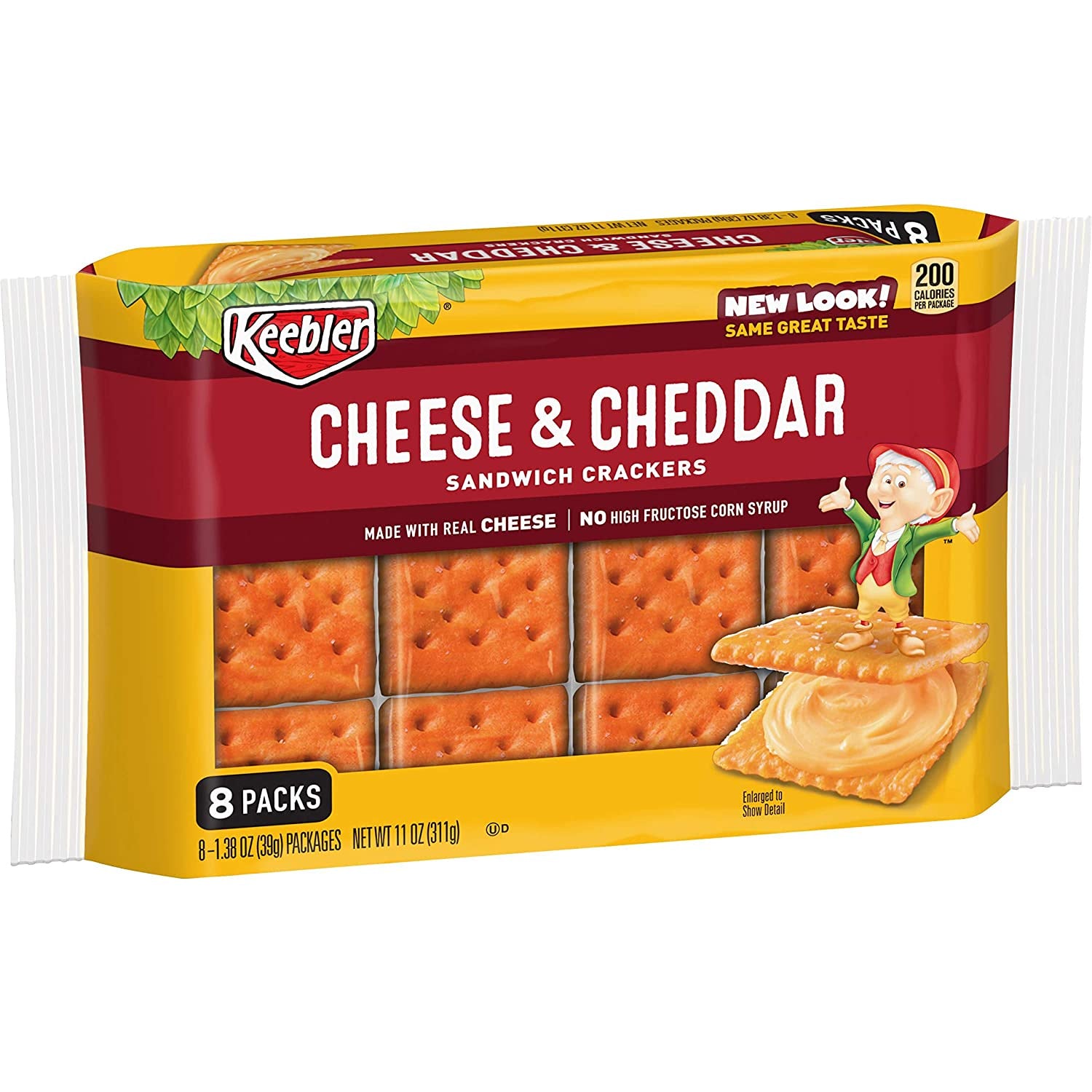 Keebler Cheese & Cheddar Sandwich Crackers 8ct/1.38oz