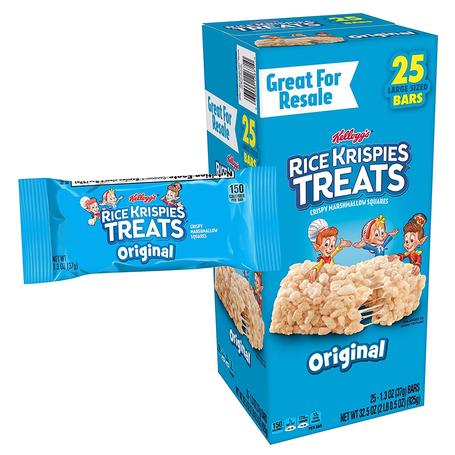 Kelloggs Rice Krispies Treats 1.3oz bar 25ct