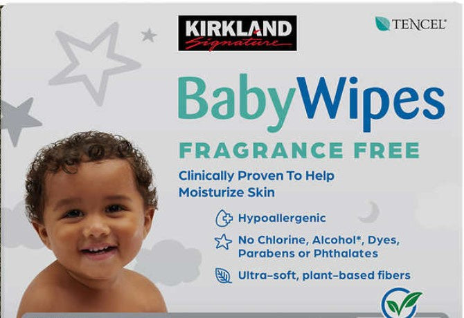 Kirkland Baby Wipes Fragrance Free 100ct