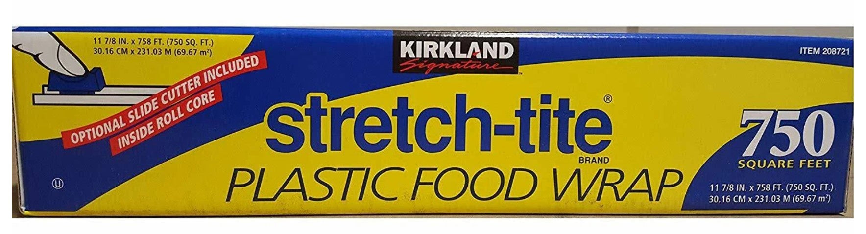 Kirkland Stretch Tite Plastic Food wrap 750sqft