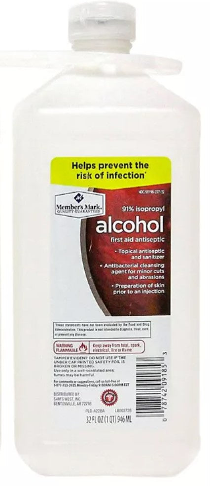 Members Mark Isopropyl Alcohol 32oz