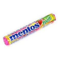 Mentos Candies Roll Fruit 1.32oz