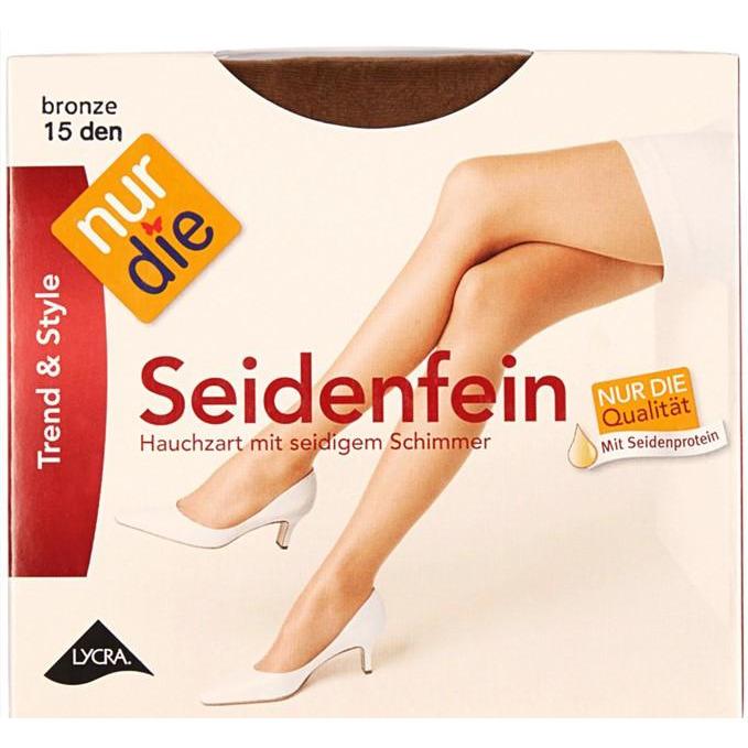 NurDie Siedenfein Bronze Nylons Size L 1 pair