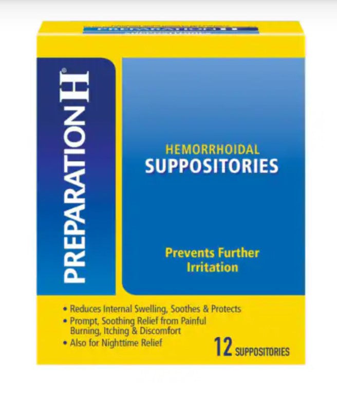 Preparation H Hemorrhoidal Suppositories 12 ct.