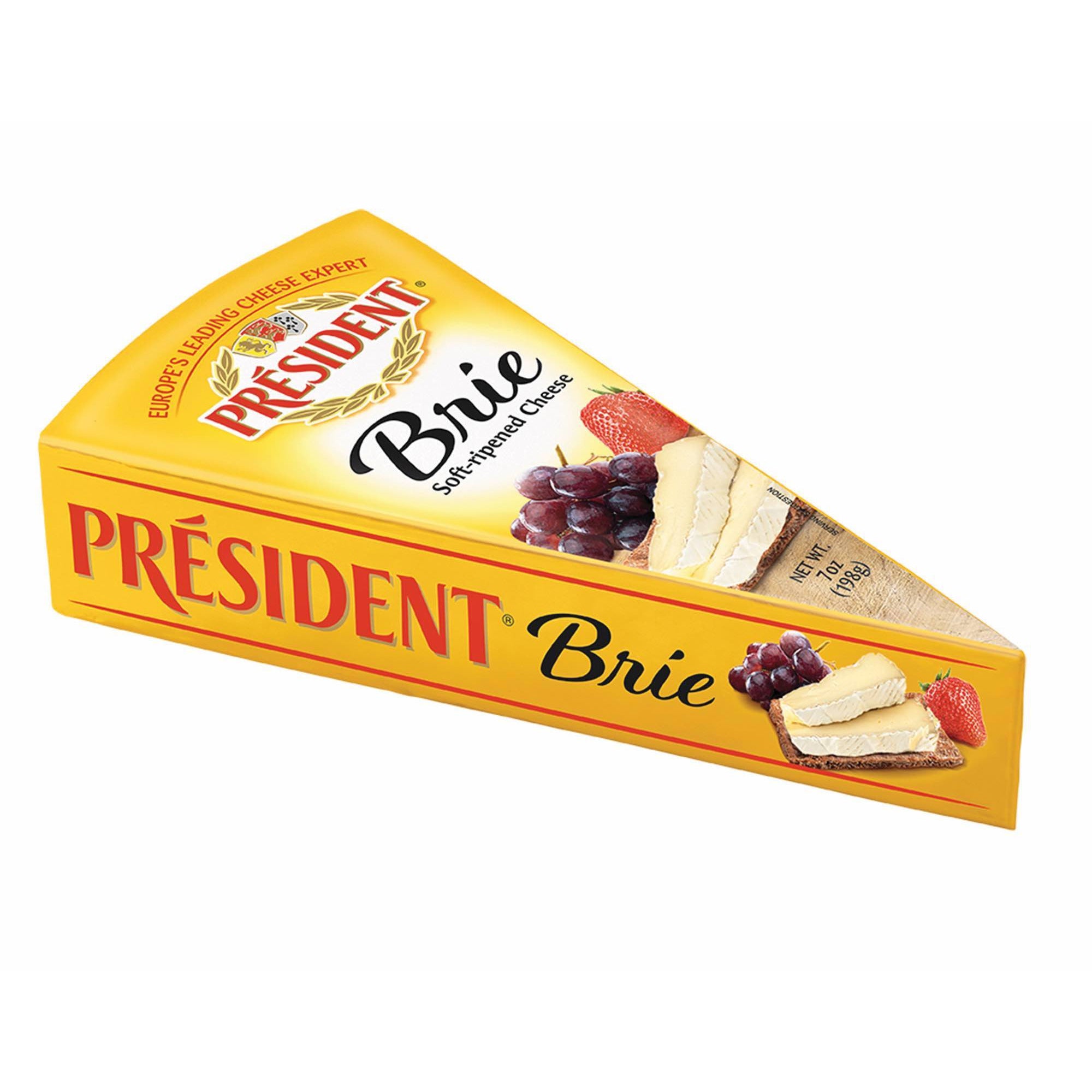 President Herb Brie Foil Pack Wedge 7oz