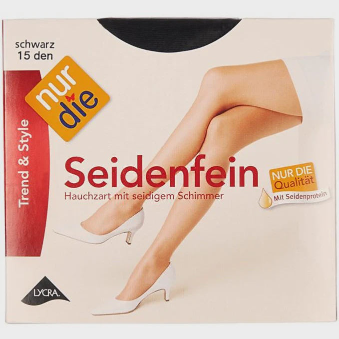 NURDIE SEIDENFEIN TIGHTS BLACK 15 DEN LARGE