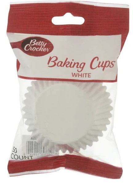 Betty Crocker White Baking Cups 50ct