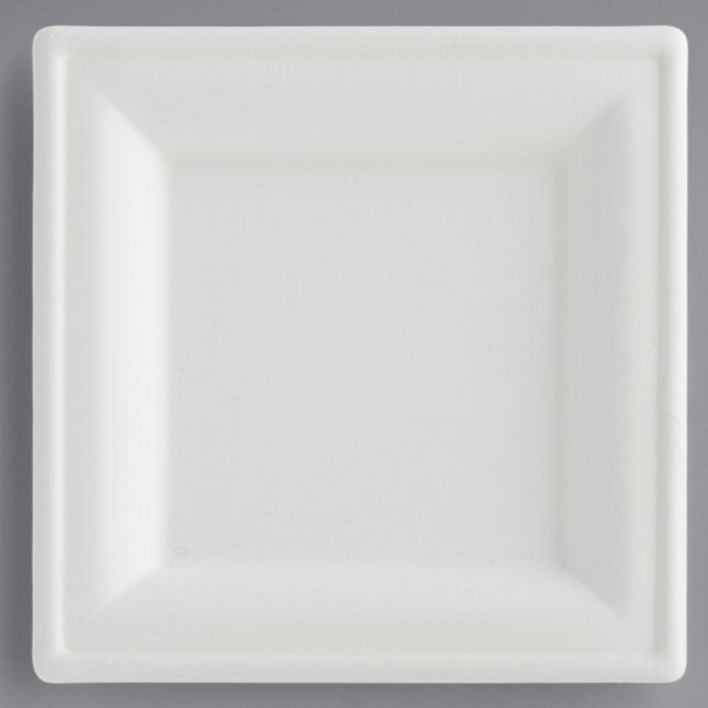 Square Paper Plate 6 x 6/25ct