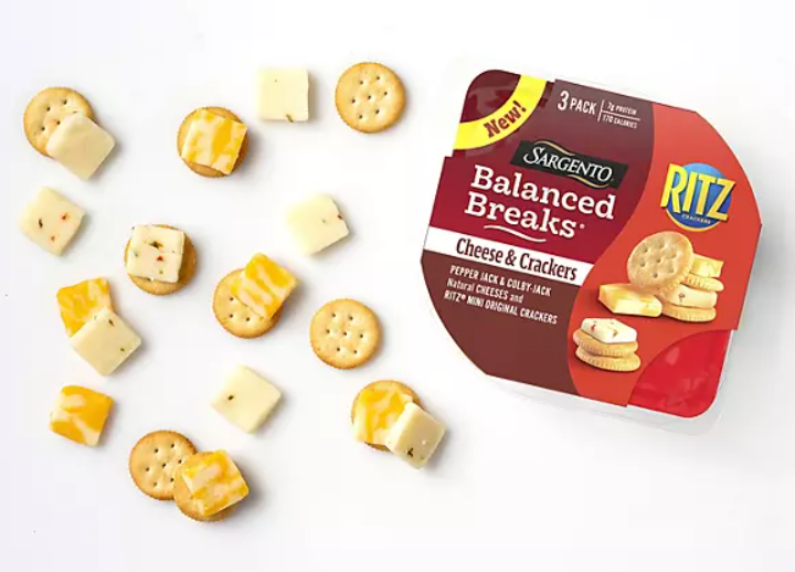 BIZ Sargento Balanced Breaks Cheese and Cracker Packs, Individual  1.5oz