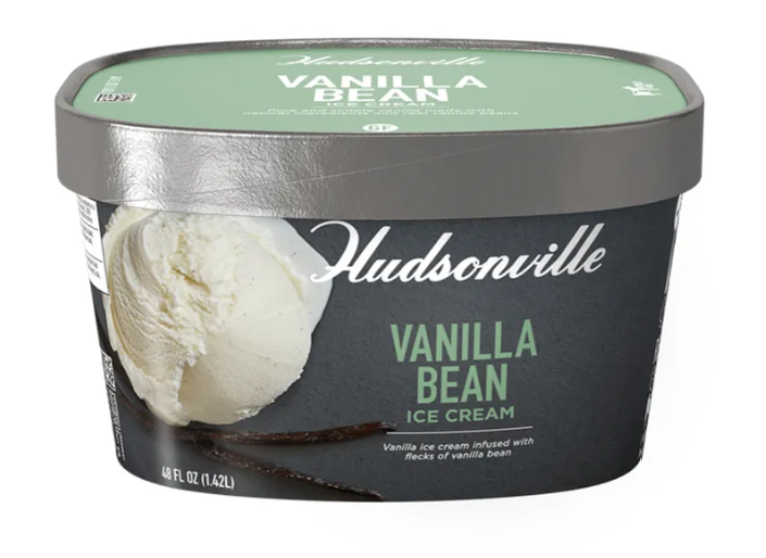 Hudsonville Vanilla Bean Ice Cream 48oz.