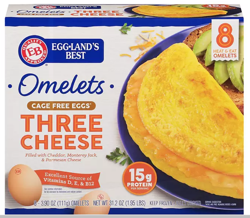 Egglands Best Three Cheese Omelets 8ct