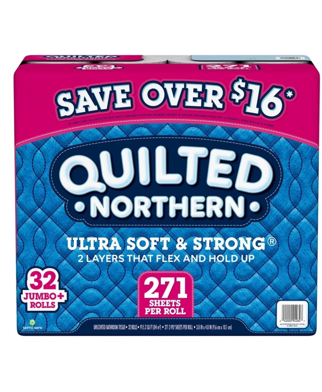 Quilted Northern Toilet Paper Soft & Strong Bulk Package 32ct