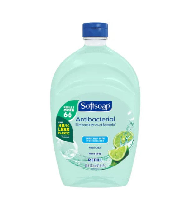 Softsoap Antibacterial Fresh Citrus Hand Soap Refill 50 oz