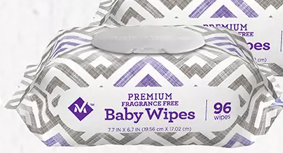 Member's Mark Premium Fragrance Free Baby Wipes - 1pk/96 wipes