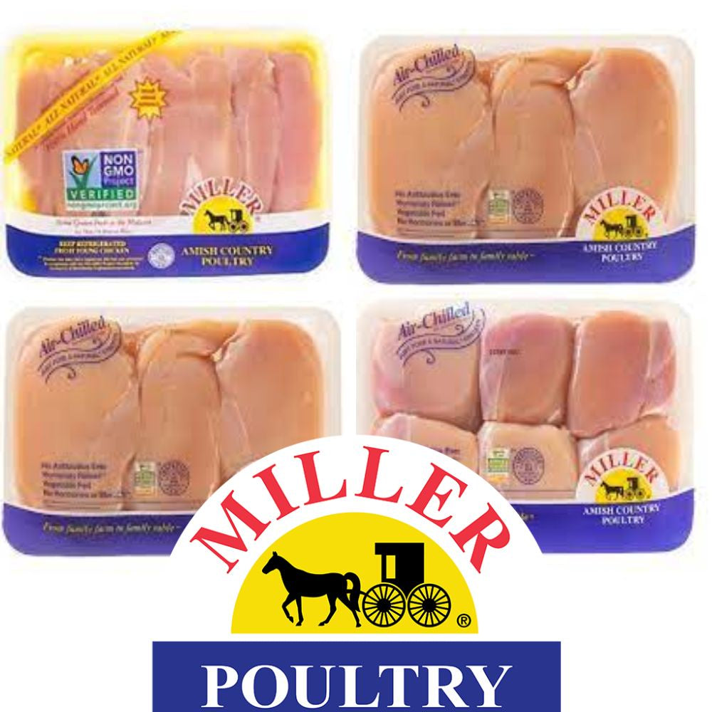 Fresh Miller Chicken Bundle - 2 Breasts,  2 Thighs, 2 Tenderloins