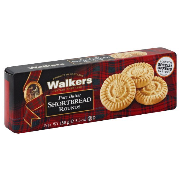 Walkers Pure Butter Shortbread Rounds 5.3oz