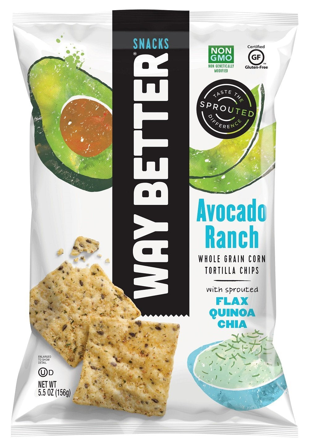 Way Better Avocado Ranch Tortilla Chips 5.5oz.