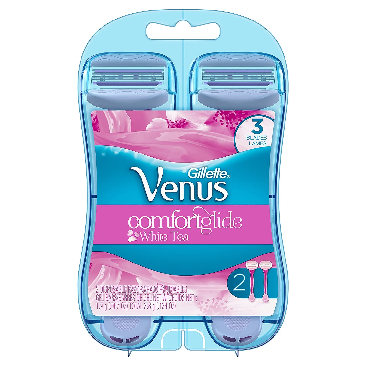 Gillette Venus ComfortGlide White Tea Women's Disposable Razor 2ct