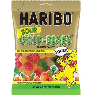 Haribo Gummi Candy Sour Goldbears 5oz