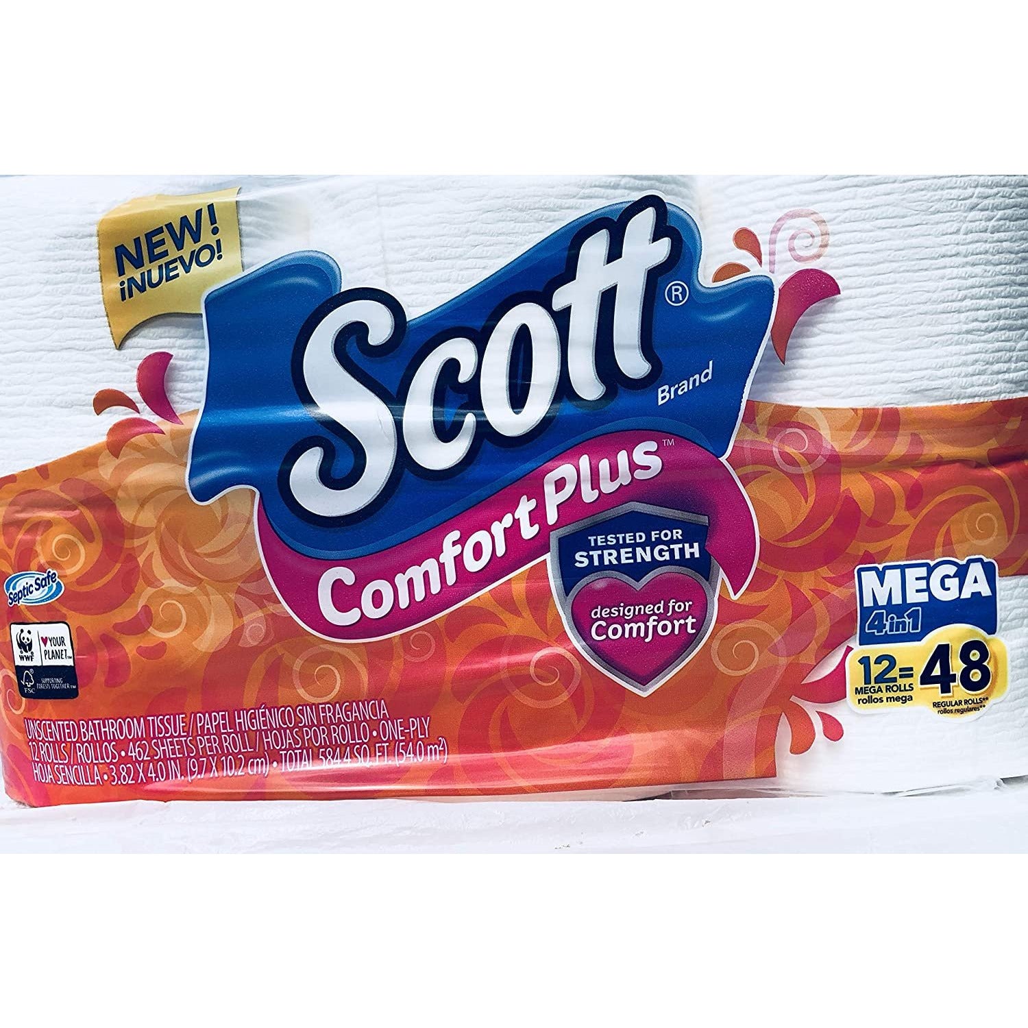 Scott Toilet Paper Comfort Plus 12 Mega Rolls