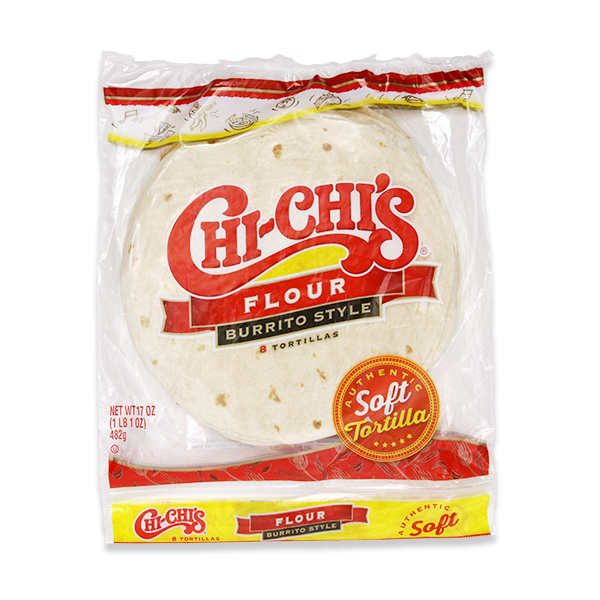 Chi-Chis Flour Tortilla Soft Burrito Size 17oz/8ct