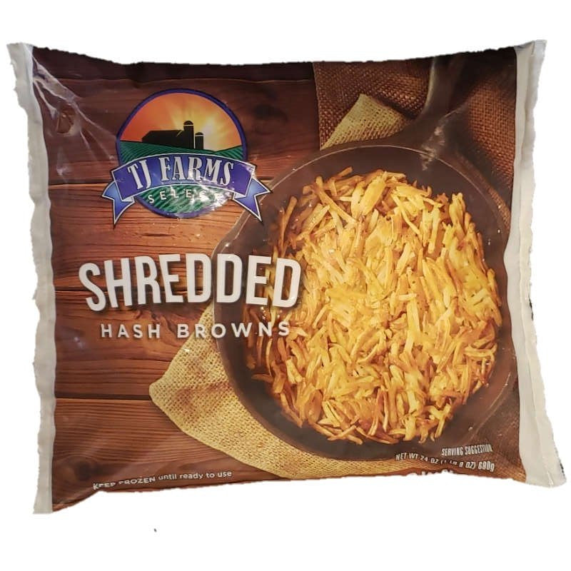 TJ Farms Shredded Hashbrowns 24oz