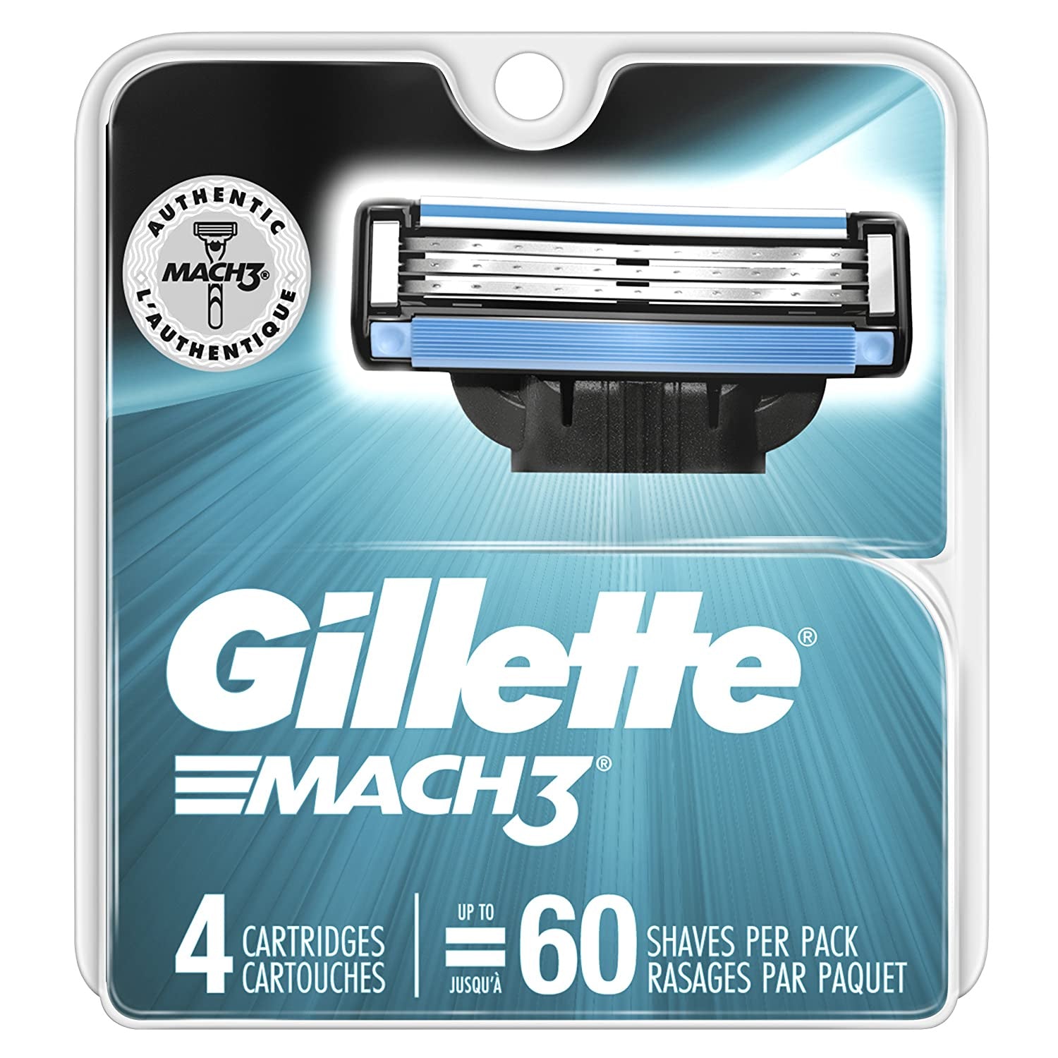 Gillette Mens Razor Blades Mach 4ct