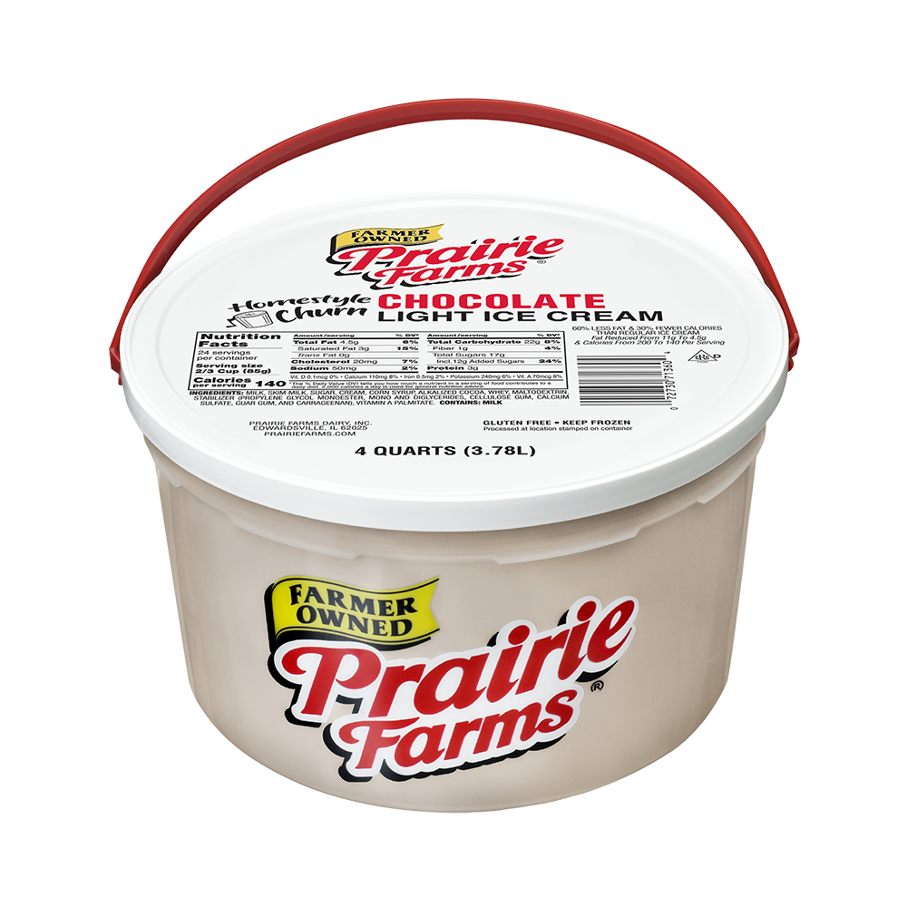 Prairie Farms Chocolate Ice Cream 4qt