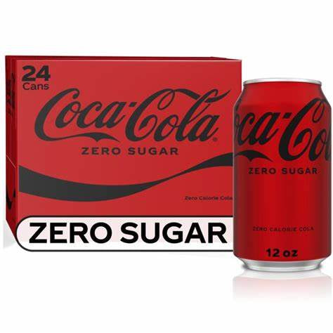 Coca Cola Soda Coke Zero 24ct/12oz(Deposit Incl)