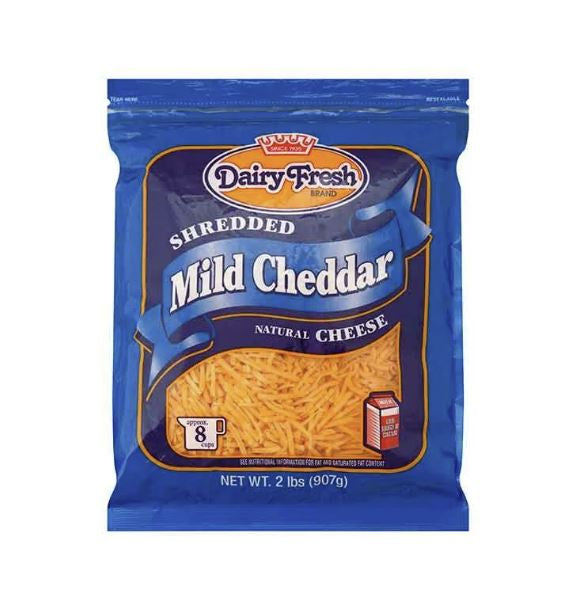 Dairy Fresh Mild Cheddar Fancy Shredded Cheese 8oz