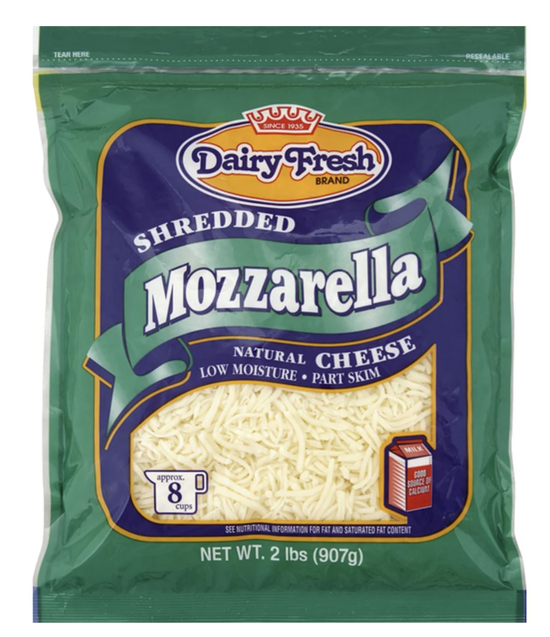 Dairy Fresh Mozzarella Shredded 8oz