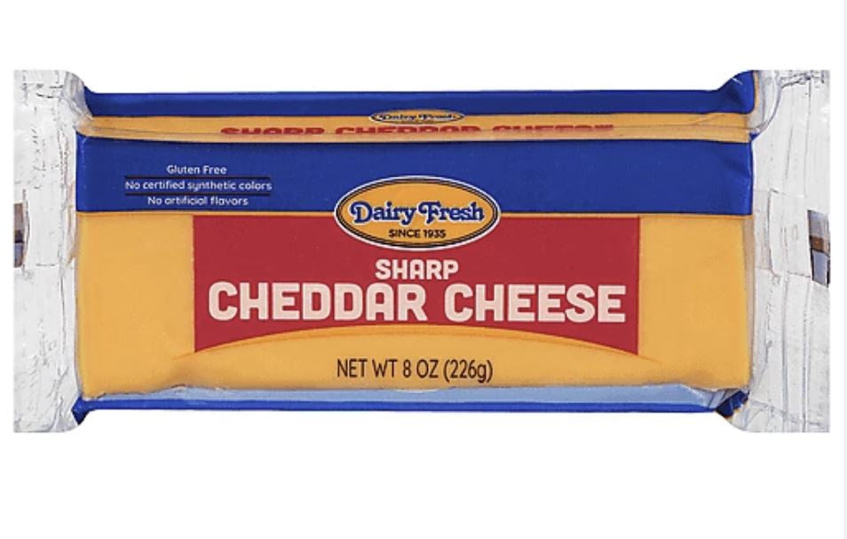 Dairy Fresh Sharp Cheddar Cheese 8 oz