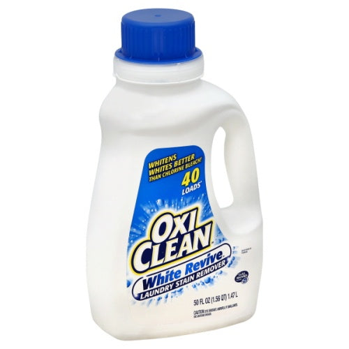 OxiClean White Revive Liquid Laundry Whitener Stain Remover 50 oz